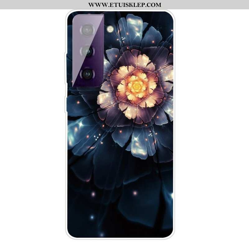 Etui do Samsung Galaxy S21 FE Elastyczne Kwiaty